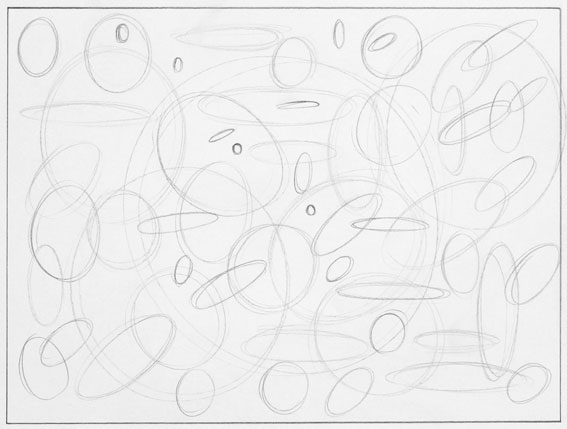 abstract drawing circles